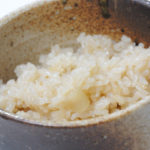 No. 025　生姜の甘酢漬けご飯：ご飯がふっくらつややかに炊ける！